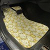 Ambesonne Yellow and White Car Mat Set of 2, Aquarium