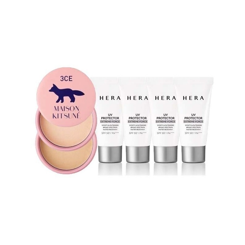 When purchasing 3CE powder, get 4 Hera UV Protector Tone-Up