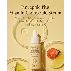 Farm Rx Suero En Ampolla Con Vitamina C Y Piña (1 Fl Oz): Suero Vegano Coreano Para El Cuidado De La Piel Con Un 9% De Vitamina C Pura Y Extracto De P