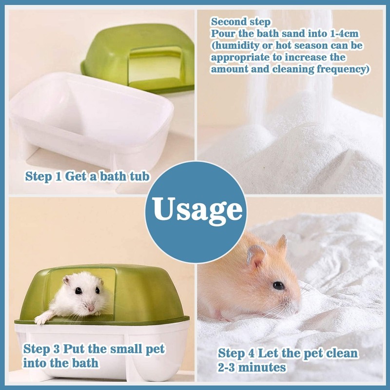 Sukh 31OZ Hamster Sand Bath - Fine Desert Sand Hamster