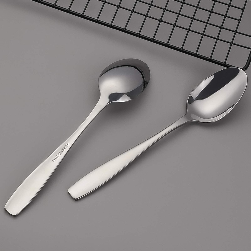 Ortodayes Stainless Steel Tablespoon, Bouillon Spoon, Dinner Spoon Set of