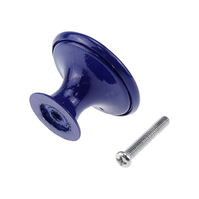 Semetall 6pcs Round Dresser Knobs 1.18 Inch Metal Cabinet Pull