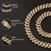 Miami Cuban Link Choker Necklace - Gold Iced Out Diamond