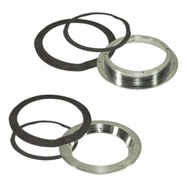 tomzz Audio 2800-021 Solid Aluminium Spacer Ring Reducing Ring 200 mm to 165 mm DIN Speaker