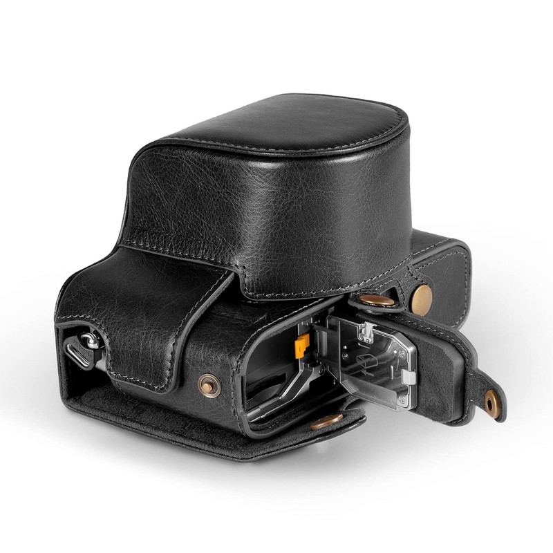 MegaGear Ever Ready Genuine Leather Camera Case Compatible with Nikon