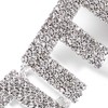 Luxurious Rhinestone QUEEN Dangle Earrings Bling Crystal Long Tassel Letters