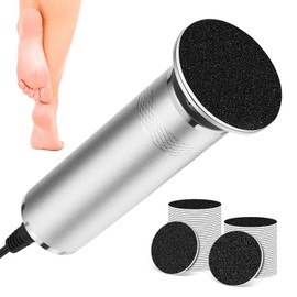 Hornhautentferner Elektrisch, Hornhaut Entfernen Füße Einstellbare Geschwindigkeit, Hornhauthobel Elektrisch mit 60er Ersatzpad, Hornhautraspel Fußpflege Pediküre für Tote Haut