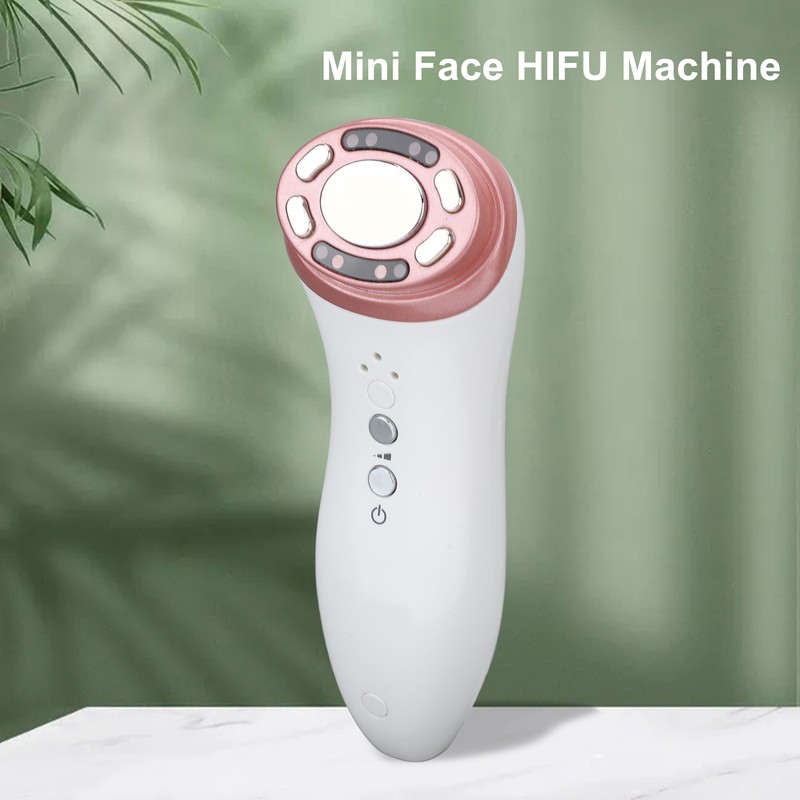 Mini HIFU Face Beauty Machine Hot Compress Promote Collagen Ultrasonic