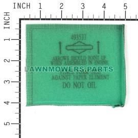 Briggs and Stratton OEM 493537S - FILTER-AIR CLEANER FOAM - Briggs and Stratton