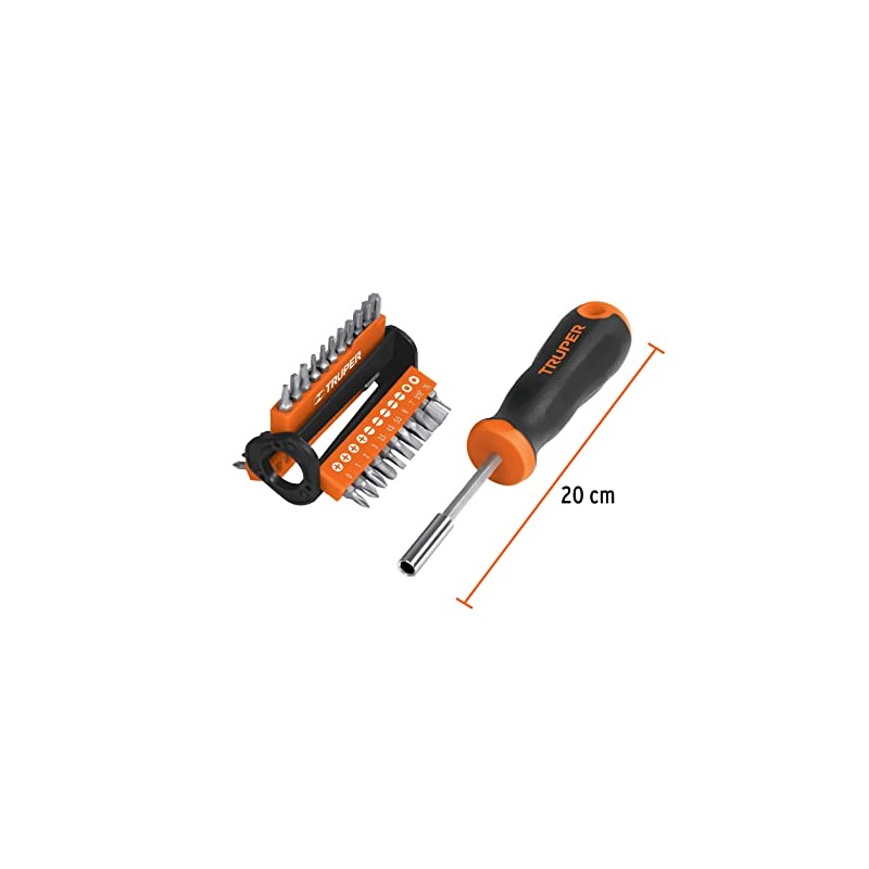 Truper DMP-33, Desarmador multipunta, con 33 puntas