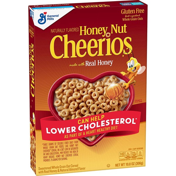 Honey Nut Cheerios, Gluten Free Cereal With Oats, 10.8 Oz