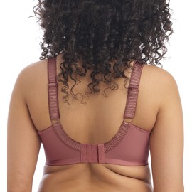 ELOMI Women's Plus Size Cate Underwire Full Cup Banded Bra, Rosewood, 36J