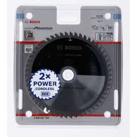 Bosch 1 x Pro aluminium circular saw blade for cordless hand-held circular saws (for aluminium, non-ferrous metals, diameter mm, professional accessories, hand circular saw)