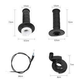 Alrens Throttle Grip Cable Set, Motorcycle Handlebar Grips 7/8 Inch 22 mm, Motorcycle Throttle Grip with Cable Gas Clamp, Throttle Grip Twist Grip Set for Handlebars 50cc 90cc 110cc 125cc 140cc 150cc