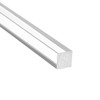sourcing map Acrylic Square Rod,Clear,10mmx10mmx250mm Solid Plastic PMMA Bar Stick