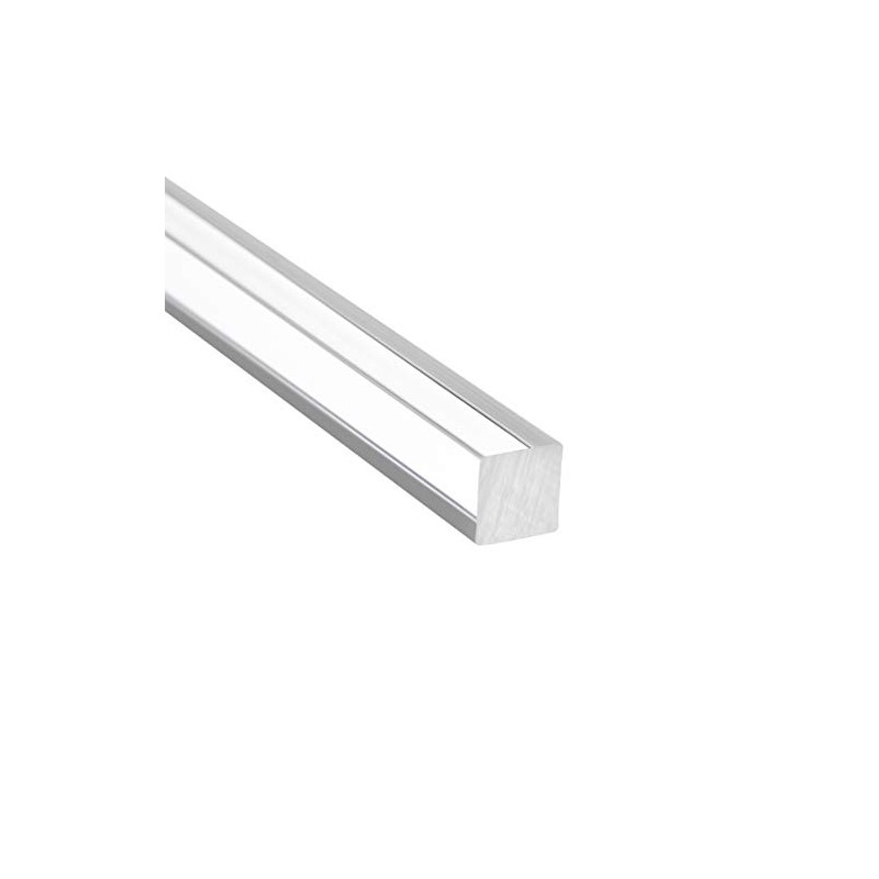 sourcing map Acrylic Square Rod,Clear,10mmx10mmx250mm Solid Plastic PMMA Bar Stick