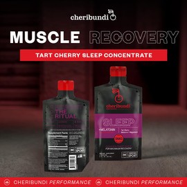 Cheribundi | 100% Tart Cherry Juice Sleep Concentrate Grab & Go | 2 Fluid Ounce Pouch for Maximum Recovery with 30 Tart Cherries | 90 Calories, 0 Preservatives, Non-GMO | 2 floz (Pack of 6