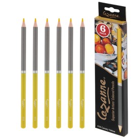 Creative Mark Cezanne Premium Colored Pencils Canary Yellow 6 Pack - Highly-Pigmented Drawing Pencils - Coloring Pencils for Drawing, Blending, Coloring, and More