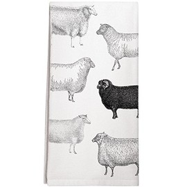 Mary Lake-Thompson Montgomery Street Black Sheep Cotton Flour Sack Dish Towel