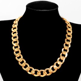 FILMOON 15mm Stainless Steel 18-24 Inch Cuban Curb Chain Chunky Necklace for Women Men