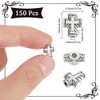 SUNNYCLUE 1 Box 150Pcs Silver Cross Beads Bulk Cross Bead