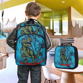 AGSDON 3PCS Kids Backpacks for Girls, 16" Little Kid Unicorn Sequin Preschool School Bookbags and Lunch Box