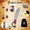LATERN 8Pcs Pirate Costume Accessories, Pirate Fancy Dress Up Accessory