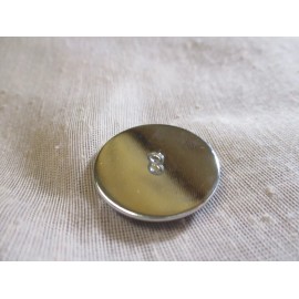 GLASS DOME PICTURE BUTTON -  BLACK & WHITE PIC OF MARILYM MONROE CLOSE-UP - 1 IN