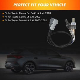 2002-2003 O2 Oxygen Sensor Upstream and Downstream Compatible for Toyota Camry Solara L4 2.4L 2002 2003, Camry L4 2.4L 2002, Camry L4 2.4L Exc. Calif 2003, Replaces 234-9010 234-4149(2Pcs)