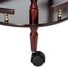 Coaster CO- Serving Cart Accents, Merlot and Brass