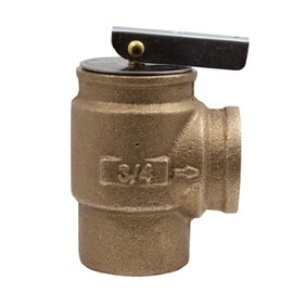 Apollo Valve 10-400 Series Bronze Safety Relief Valve, ASME Hot Water, 30 psi Set Pressure, 3/4" NPT Female