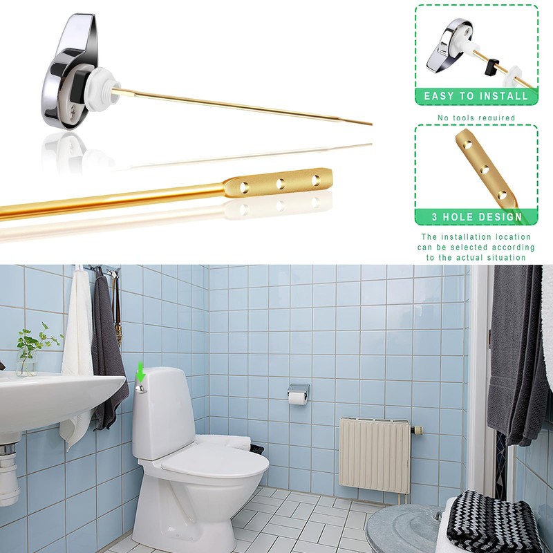 Side Mount Toilet Tank Flush Lever Handle for Toilets
