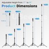 UBeesize 88’’ Flexible Phone Tripod with 14.95’’ Gooseneck, Remote and
