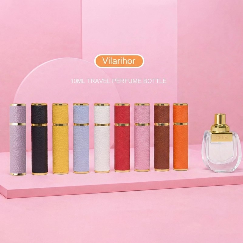 Vilarihor 10ml Mini Perfume Travel Refillable Bottle, Portable Perfume Atomizer,
