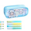 MILLEVIBE ITA Pencil Pouch Kawaii Large Capacity Pen Case :