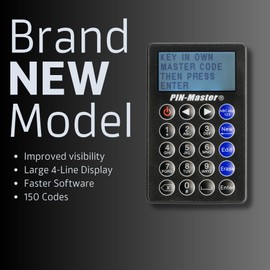 Pin-Master Password Keeper (150 Codes – 60 Characters Each) - Low Tech Electronic PIN Code & Password Organizer (Credit Card Size 3.370 in x 2.125 in) The Password Journal Device fits in Your Wallet