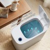JUDRDO 3.5 Gal Slim Touchless Bathroom Trash Can, Automatic Diaper