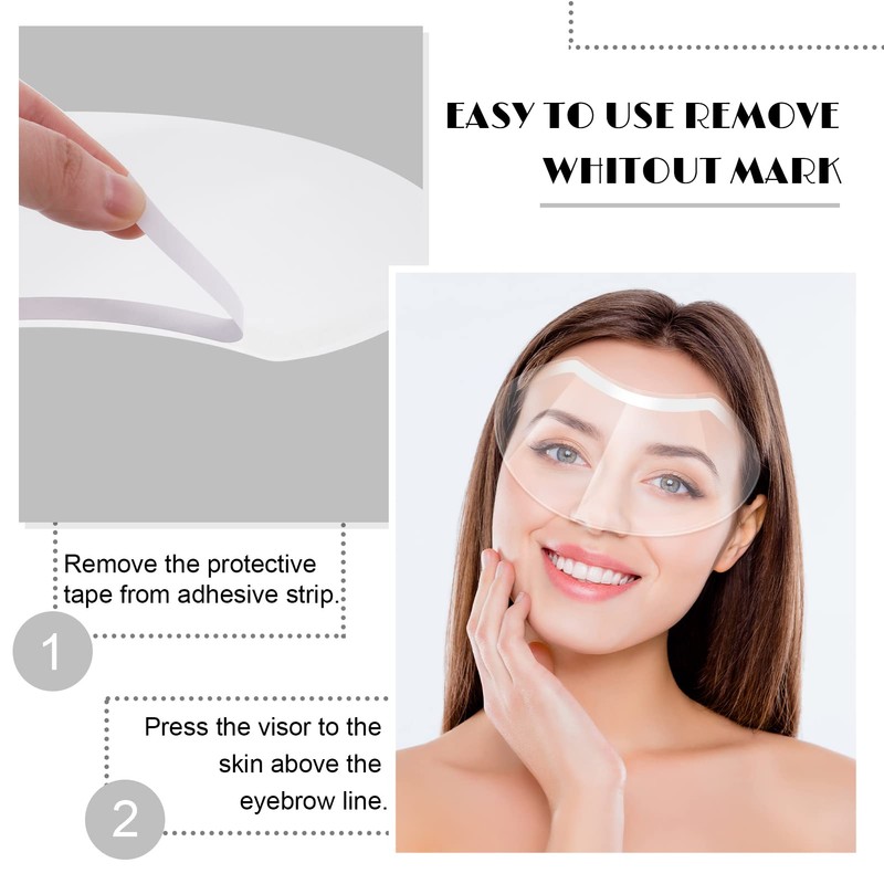 Fuyamp 50 Pcs Shower Face Eye Protector, Plastic Eye Shield