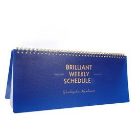 Operitacx Weekly Planner Calendar Dashboard Spiral Desk Pad Week Planner Undated Weekly Daily Schedule Planner Weekly Habit Tracker Work Planner Meal Planner Weekly Desk Blue Paper