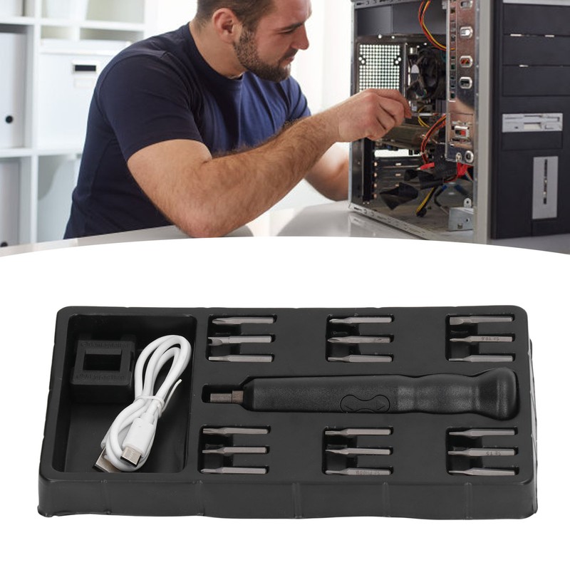 Electric Accurate Screwdriver Mini 18 in 1 Rechargeable Electronics Repair