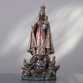 Veronese Design 10 5/8 Inch Our Lady of Charity Cold Cast Resin Bronze Finish Religious Statue