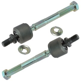 TRQ Front Inner Tie Rod Set Compatible with 1990-1993 Acura Integra