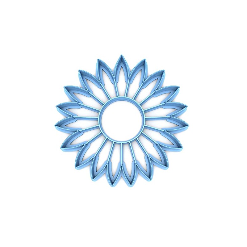 Sweet Prints Inc Sunflower Cookie Cutter - Dishwasher Safe (3")