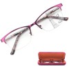 Missfive Premium Progressive Multifocus Metal Computer Reading Glasses For Women