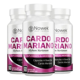 Cardo Mariano Extracto Concentrado | 60 Cápsulas Nowek Kit 3 Frascos