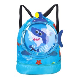 ZoneYan Swimming Backpack Waterproof Children, Swimming Bag Children with Wet Compartment, Backpack with Drawstring Children, Wet and Dry Sports Backpack, Beach Backpack for Children with Separation