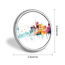 BESTORLOVE Enamel Pins Bulk Set Pins City Watercolor Pins For Backpacks State Town Destination Button Pins Native Unique State Pride Lapel Pin Gift For Friend Accessories