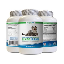 Dog Bladder Control Pills - PET Healthy Urinary Tract Solution - Dogs and Cats - Bladder - Stop UTI - uva Ursi for Dogs - 1 Bottle (90 Tablets)