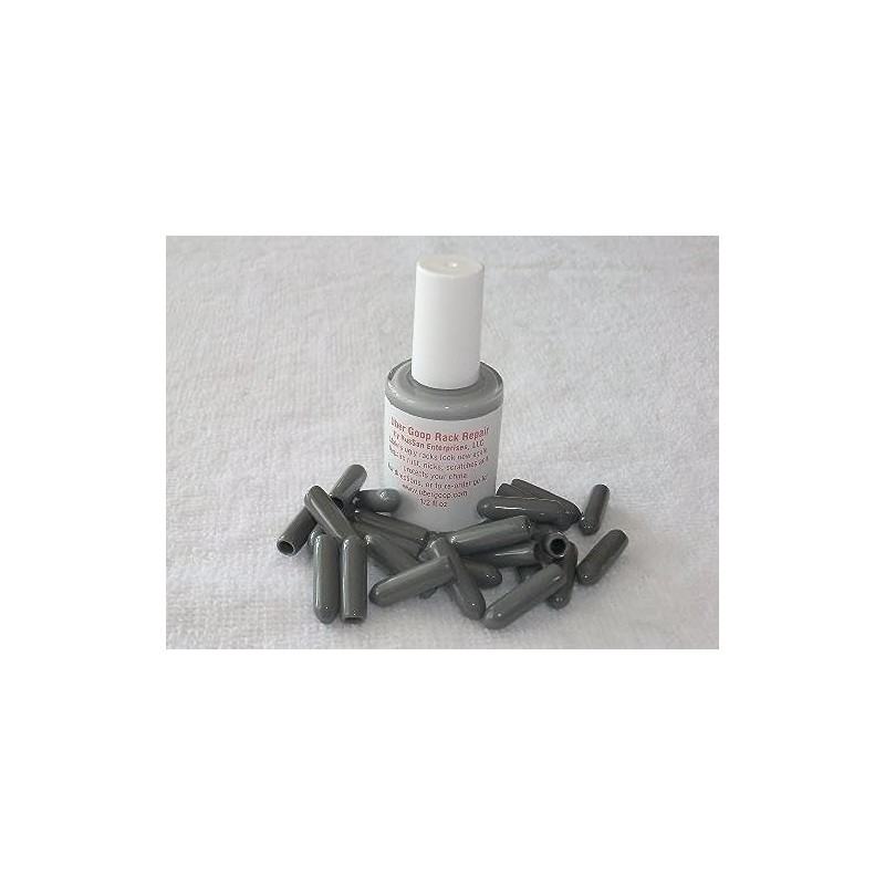 Uber Goop Dark GREY Dishwasher Rack Coating/Glue w/25 caps by