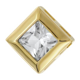 trendor 51700-01 Gold Pendant 333 / 8 Carat with Zirconia + Gold-Plated Chain Gold Jewellery for Women Magical Gift Idea, Cubic Zirconia Zirconia Gold, Cubic Zirconia